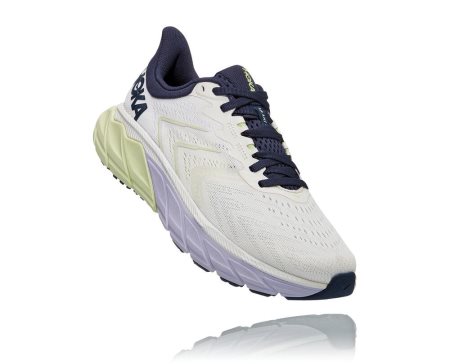 Hoka Arahi 5 Supportive Ženske Tekaški Čevlji Bela / Svetlo Rumena SI-741523G